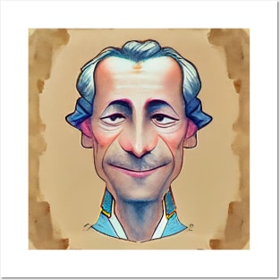 Montesquieu Portrait | Cartoon Style Posters and Art